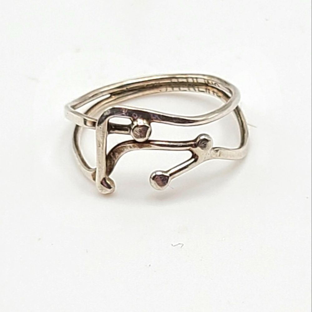 Handcrafted Sterling Silver Ring, size 6.5